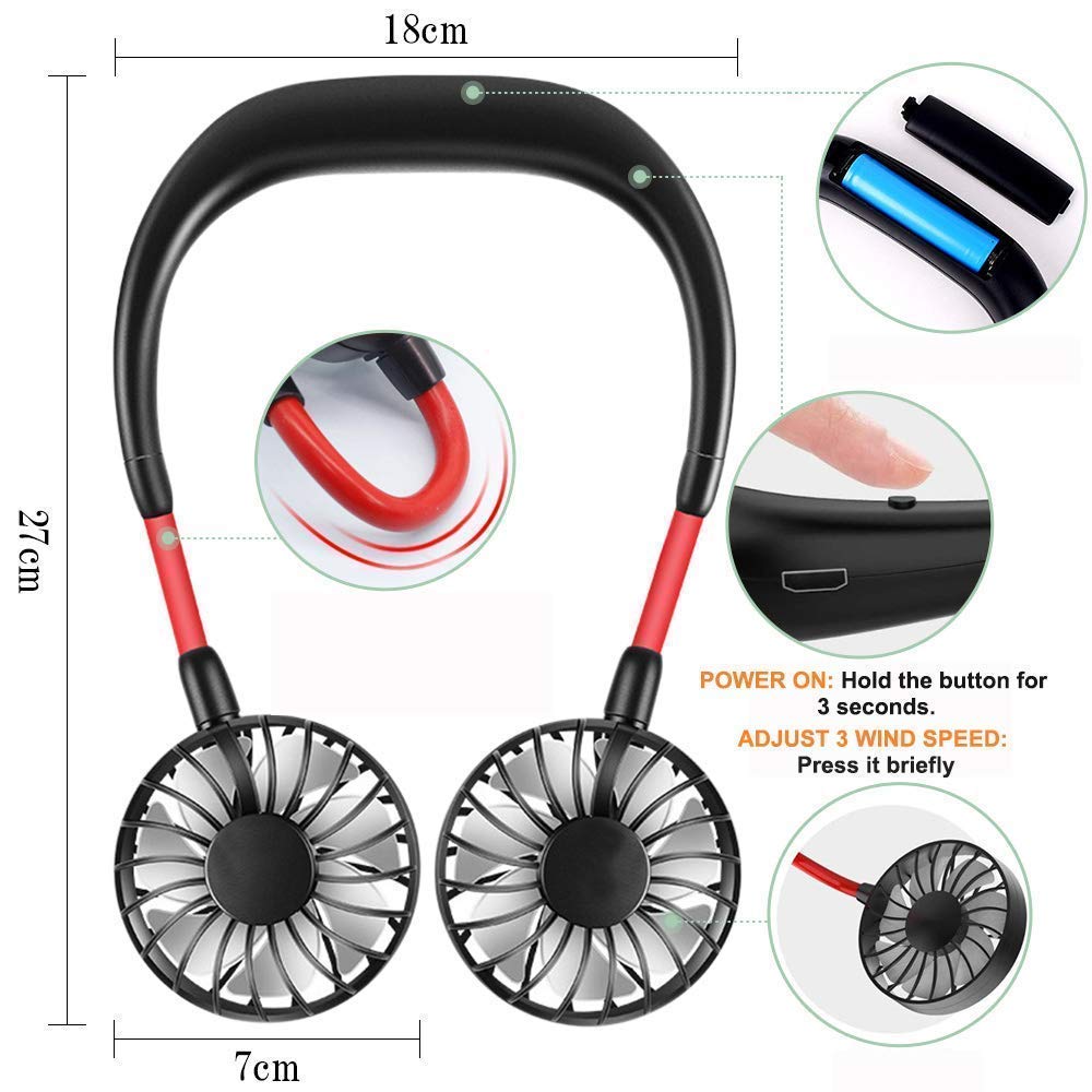 Neck fan for kitchen