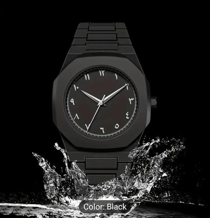 Black Arabic Aura Watch