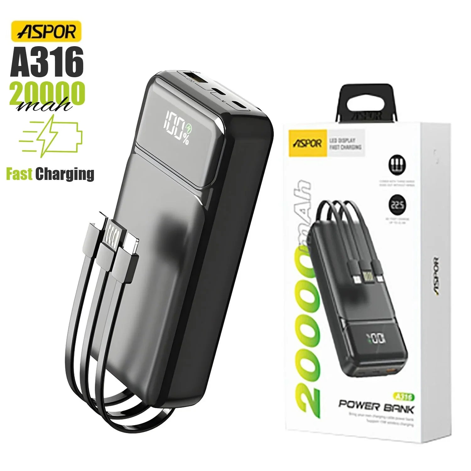 Akcome Super Fast Power Bank 20000mAh