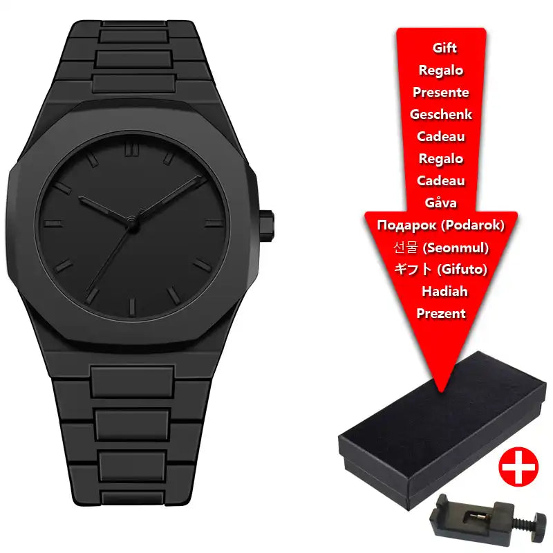 Black Arabic Aura Watch